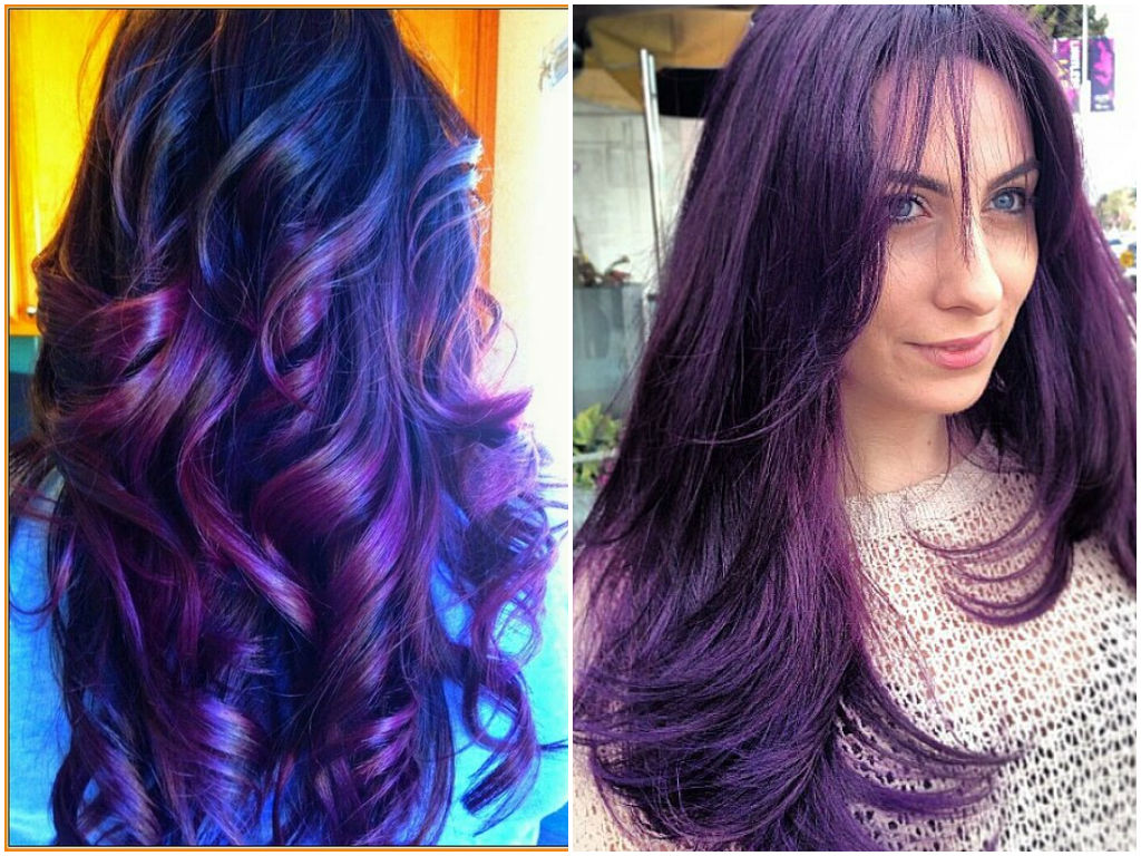 maroon purple hair dye