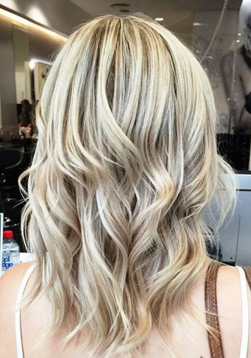 Ash Blonde Balayage and Silver Ombre hair color ideas 2017