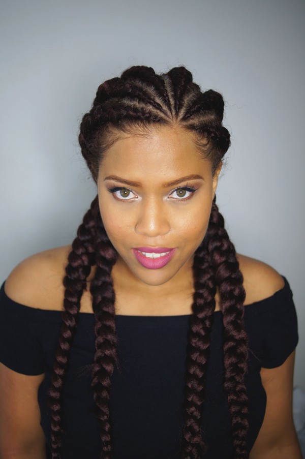 Black braided hairstyles 2019 – big, small, african, 2 and 