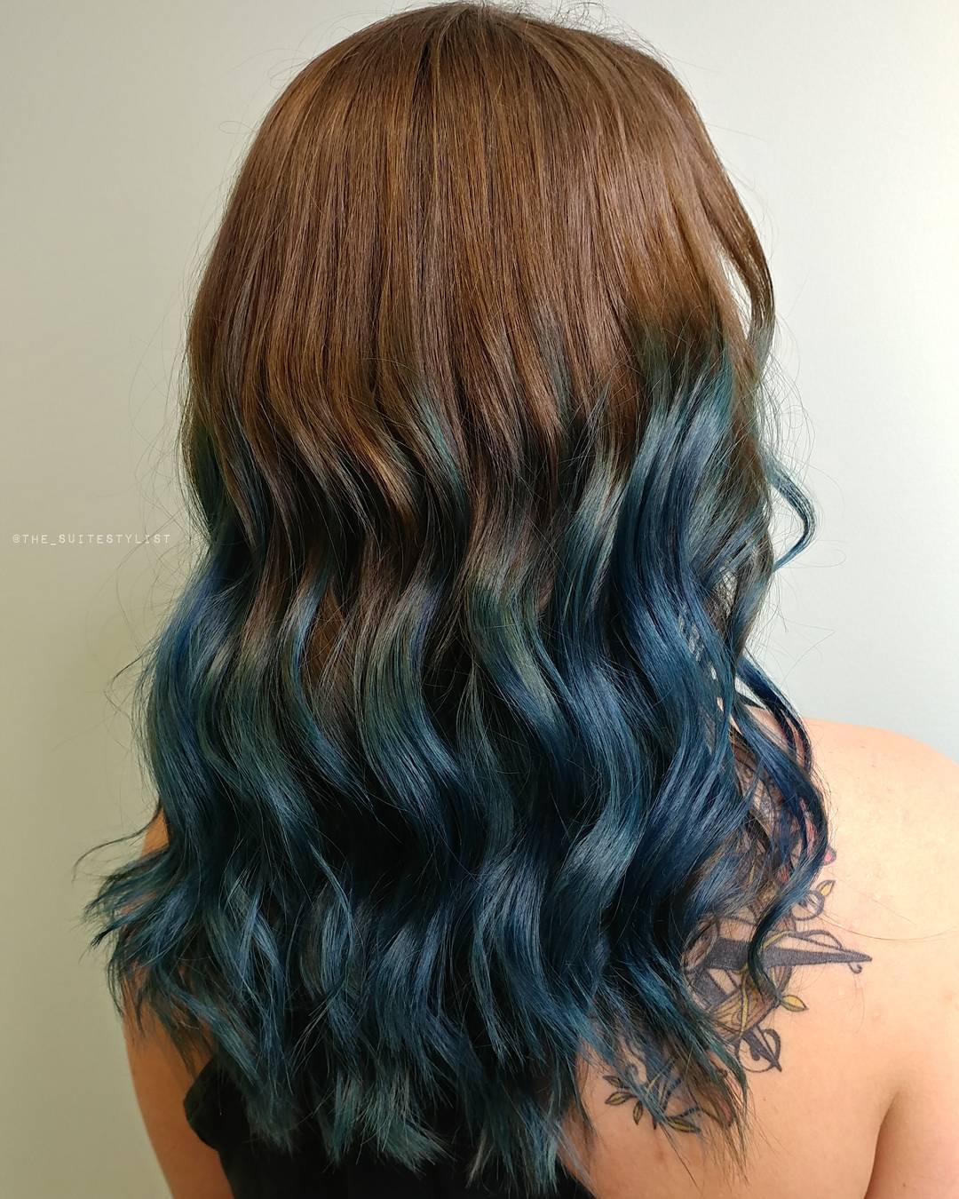 53 Top Images Black And Blue Ombre Hair : 79 Dark Blue Hair Color For Ombre Teal Koees Blog