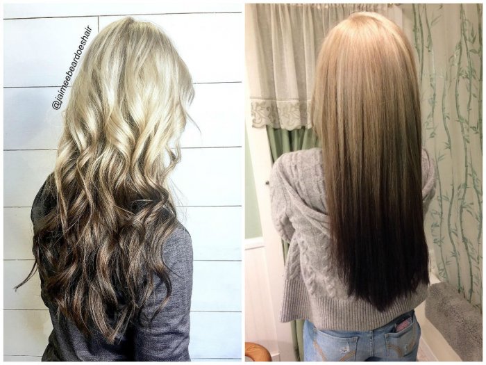 Reverse Ombre Hair Color