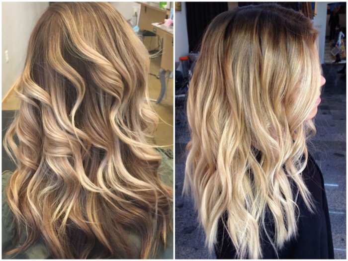 36 Blonde Balayage  with Caramel, Honey, Copper Highlights