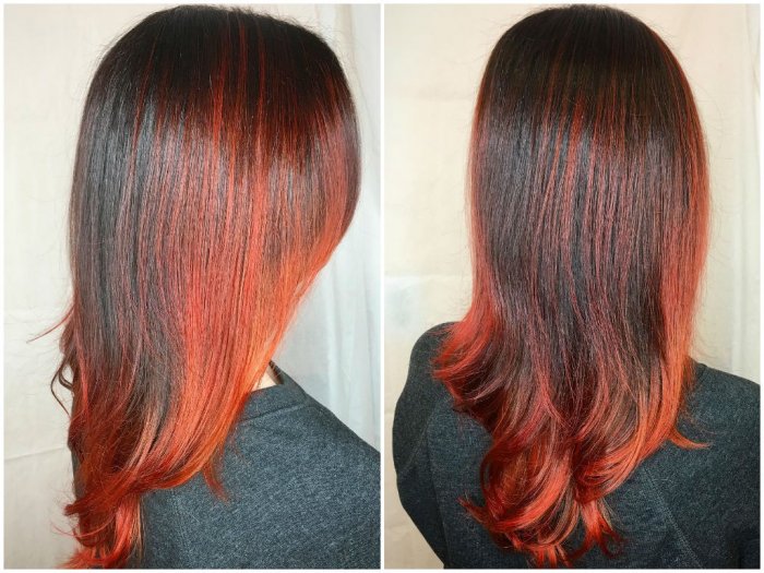 Red Ombre Hair Color Ideas